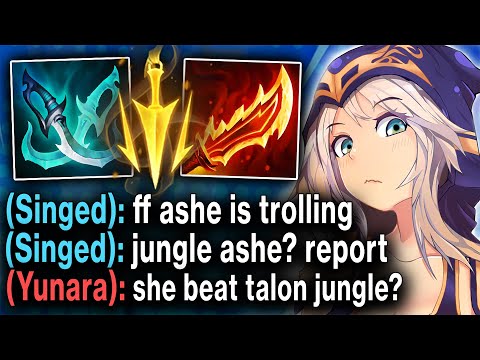 Ashe but I'm jungling with 3.00 attack speed... they thought it was a free win