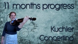 11 months violin progress - Kuchler Opus 11 Concertino G Major
