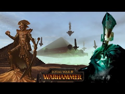 Settra and the Tomb Kings vs. Nagash at the Black Pyramid - Total War Warhammer Multiplayer Battle