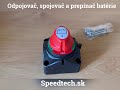 Odpojovač / spojovač / prepínač batérie - 275A, 50V - Video Youtube