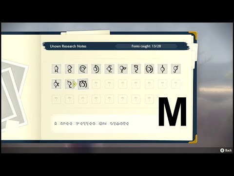 Pokémon Legends: Arceus - Unown M Location