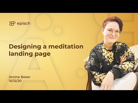 🔴 Designing a meditation landing page