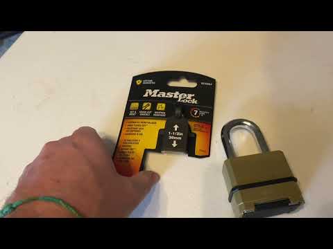 How to Change the Combination of a Master Lock M175XDLF | Master Lock Review #Masterlock #review