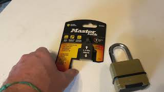 How to Change the Combination of a Master Lock M175XDLF | Master Lock Review #Masterlock #review