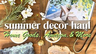 SUMMER HOME DECOR HAUL 2025 | HOME GOODS, AMAZON & MORE BUDGET FRIENDLY FINDS