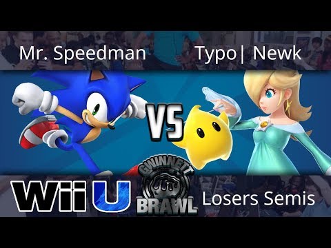 Gwinnett Brawl September 2018 - Mr.Speedman(Sonic) vs Typo| Newk(Rosaluma) - Smash 4 Losers Semis