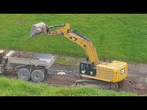 Komatsu 400 been loaded by a cat 374F on the castlebar to Westport bypass!