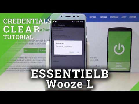 How to Clear Credentials in ESSENTIELB Wooze L – Delete Certificates