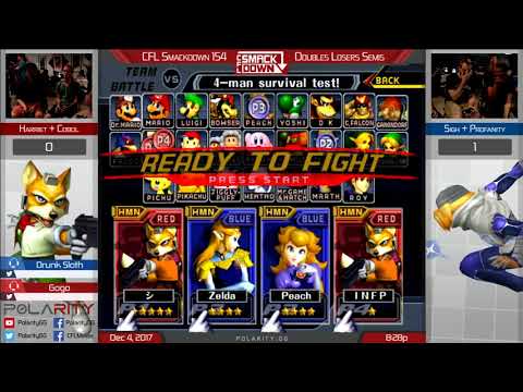 CFL Smackdown 154 Melee - Harriet + Colbol vs Sigh + Profanity - Doubles Losers Semis