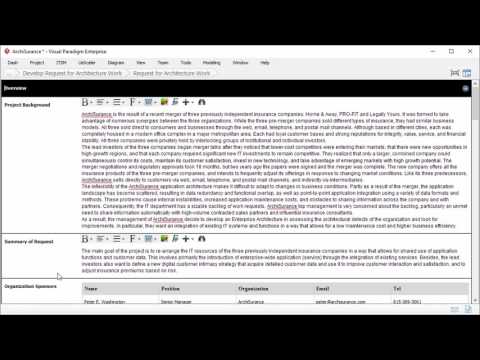 Request for Architecture Work - TOGAF ADM Preliminary Phase