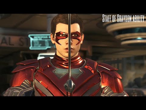 Injustice 2 -- 23 Minutes gameplay With "Nightwing" Robin. / Staff Of Grayson ability.