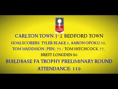 1920 Carlton Town 3-2 Bedford Town Match Highlights (FA Trophy) 12/10/2019