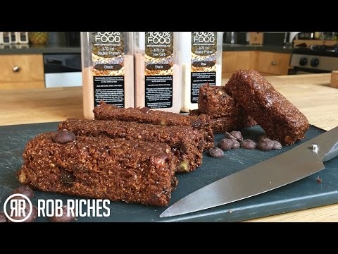 Mocha Chocolate Protein No-Bake Brownies