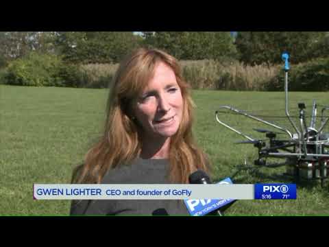 Personal human flight machine demos in Jersey City