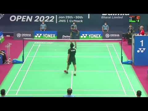 Odisha Open 2022  Match Point Priyanshu Rajawat vs Mithun Manjunath #badminton
