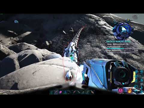 ARK in 4k - Genesis - Hunting By Moonlight - Alpha - Killed the Giga on Foot w/Tek Rifles but Failed