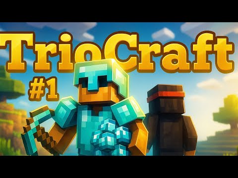 TrioCraft Begins! #1🔥 First Episode with Neo & Nemaanjaa | I Found INSANE Diamonds 💎