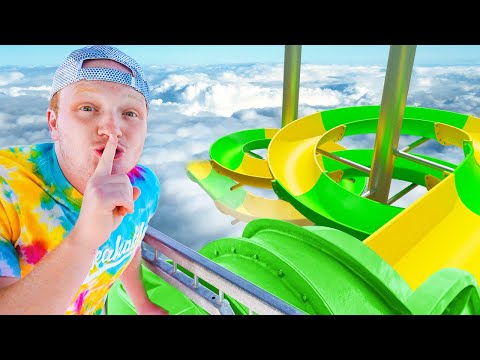 I Spent 24 Hours TRAPPED In a WATERPARK!