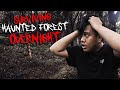 Surviving HAUNTED FOREST OVERNIGHT! (extreme)