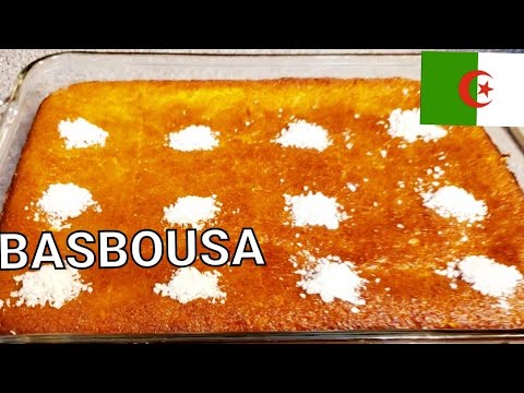 Algerian Basbousa / Samolina Cake With Syrup