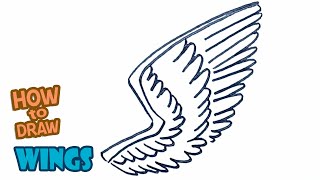 How to Draw Wings | Drawing Wings Step by Step | Drawing Easy