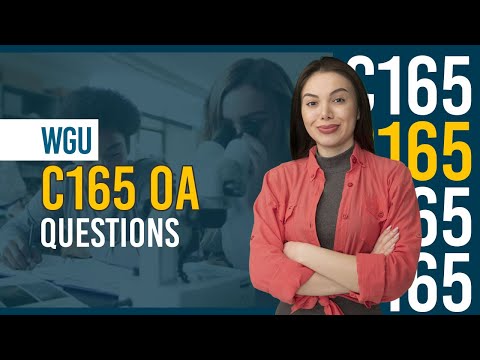 Pass WGU C165 OA – Real-Style Questions with Detailed Answer Explanations