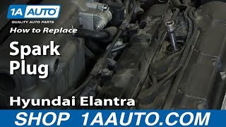 How To Change Install Spark Plugs 01-06 Hyundai Elantra