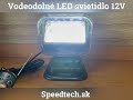 LED svietidlo 12V - 50W / 3200lm s diaľkovým ovládaním - Video Youtube