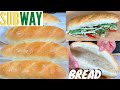 SUBWAY BREAD Recipe | How to make SUBWAY Bun Sandwich from scratch