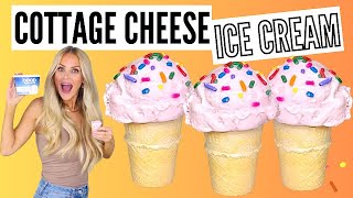 Viral TikTok 3-Ingredient Cottage Cheese Ice Cream + FREE PRINTABLE LABEL // Lindsay Ann