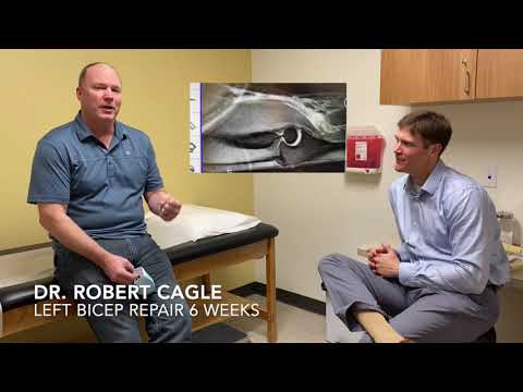 Distal bicep repair 6 week follow up