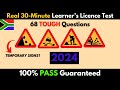 FULL 68 Question Learner S License Test 2024 Real Test Tough Questions