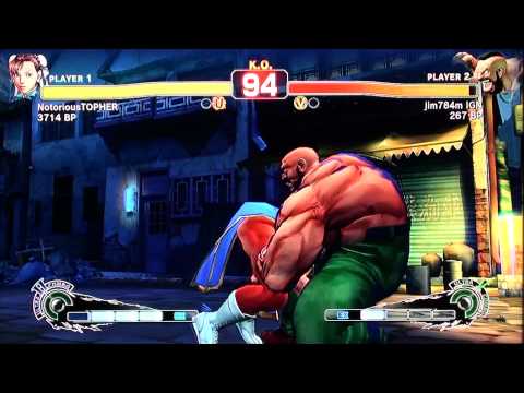 Super Street Fighter IV - Chun-Li (NotoriousTOPHER) Vs. Zangief (jim784m IGN) - HD Online Match