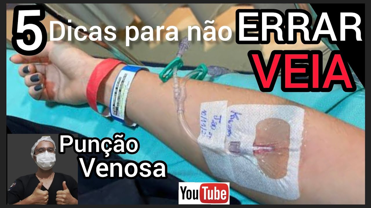 Punção  venosa com JELCO,     como NÃO errar uma VEIA