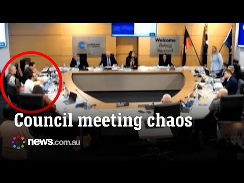 City council meeting descends into chaos