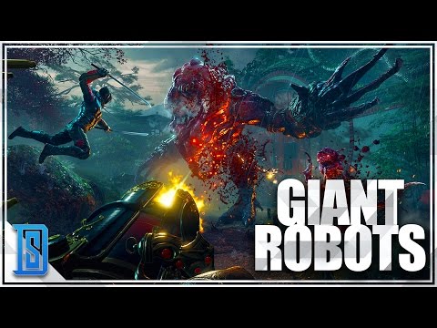 Shadow Warrior 2 - Part. 5 - GIANT ROBOTS & ROCKET LAUNCHER! (Multiplayer/Coop)