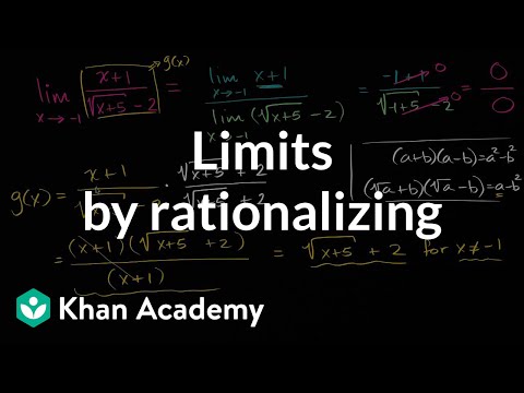 Limits by rationalizing (video) | Khan Academy