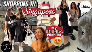 Shopping in Singapore🛍️ Charles and Keith, Dior, Prada | Best Japanese Food in SG! #TravelWSar