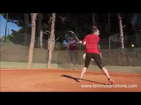 STAGE DE TENNIS INTENSIF A BARCELONE, Caroline a tout donné !