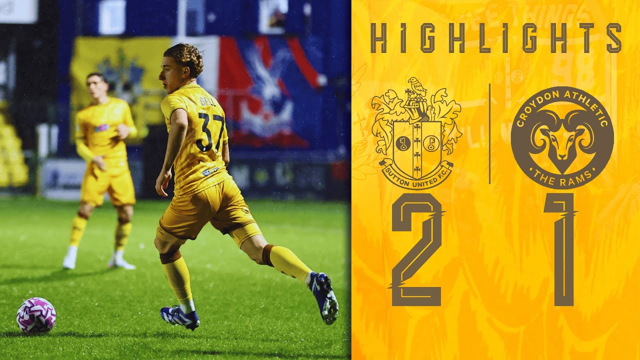 Watch: Sutton United 2-1 AFC Croydon Athletic | Highlights