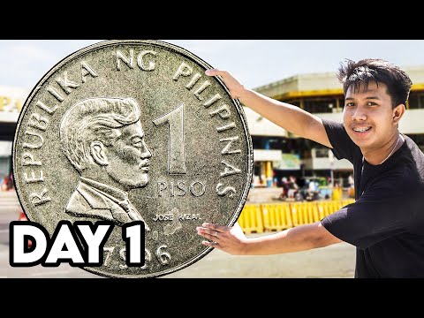 Surviving 3 Days with 1 Peso - Day 1 (Fundraiser)