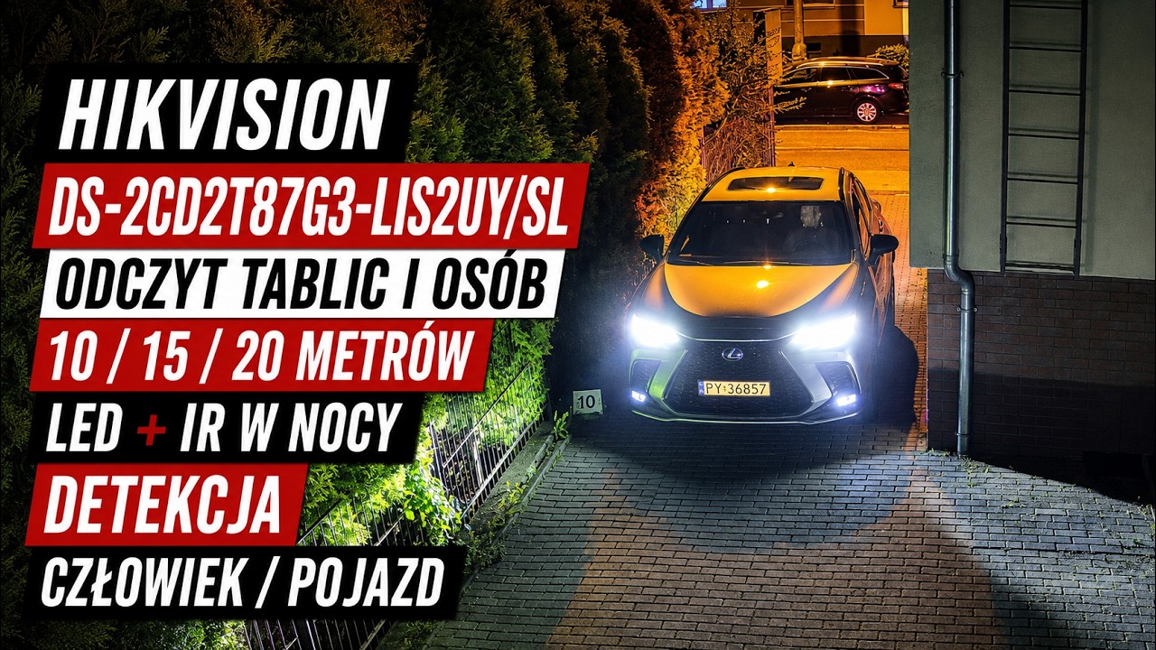 Test kamery IP Hikvision DS-2CD2T87G3-LIS2UY/SL 8 Mpx 4K ColorVu 3.0 Smart Hybrid Light AcuSense Live Guard