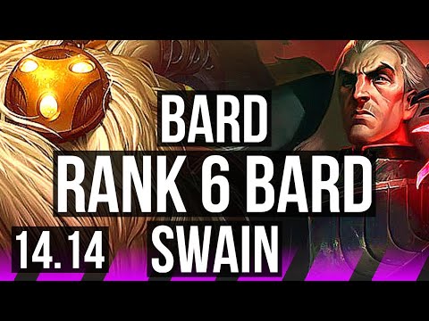 BARD & Ezreal vs SWAIN & Nilah (SUP) | Rank 6 Bard, 2/1/6, 500+ games | JP Master | 14.14
