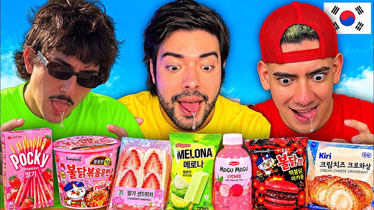 PROBANDO los DULCES KOREANOS más VIRALES😱😍 ... ALA BESTIA!