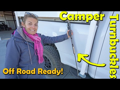 How to SECURE your Truck Camper?? Torklift Fastgun Tunbuckles!