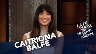 Stephen Colbert Show - Caitriona Balfe