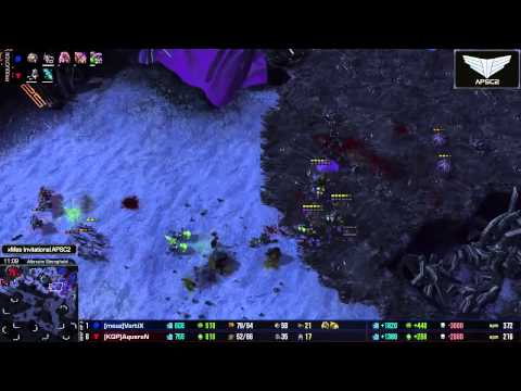 SC2 Vortix vs Aqueron Game 2 Christmas Invitational Starcraft 2 Tournament