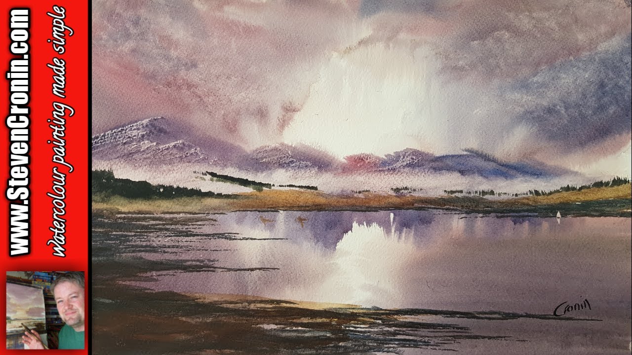 Watch video How to Paint a Simple Scottish Loch Now How to Paint a Simple Scottish Loch
