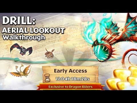 Drill: Aerial Lookout - New Gauntlet Event Walkthrough | Dragons: Rise of Berk