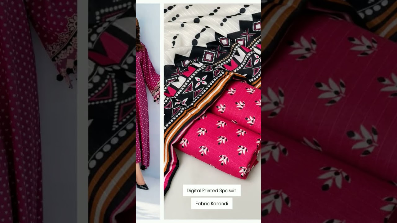 3pcs digital printed karandi suits. ..for order dm us online